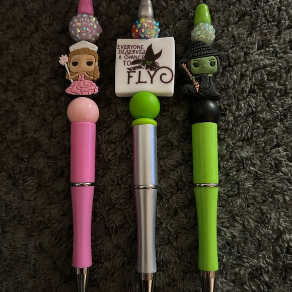 Hand Crafted Other - Wicked Themed Pink and Green Pen (pick one)